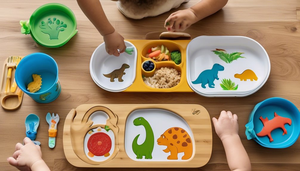 Escolhendo conjuntos de refeições infantis