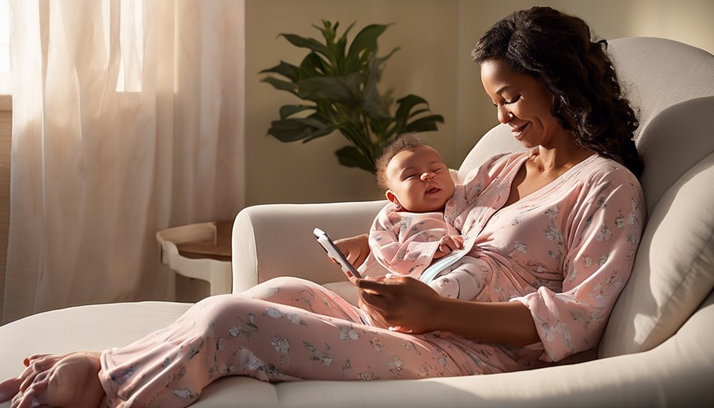 Seleção de pijamas de amamentação confortáveis